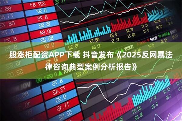 股涨柜配资APP下载 抖音发布《2025反网暴法律咨询典型案例分析报告》